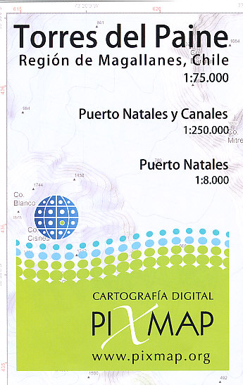 Cordee mapa Torres del Paine 1:75 t.