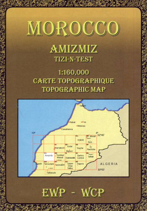Cordee mapa Amizmis (Morocco) 1:160 t.