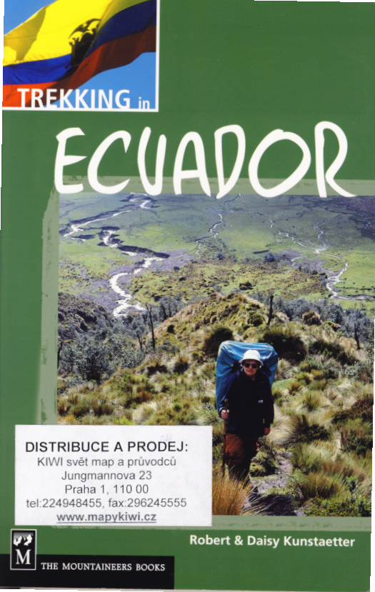 Cordee průvodce Trekking in Ecuador 1. edice anglicky.
