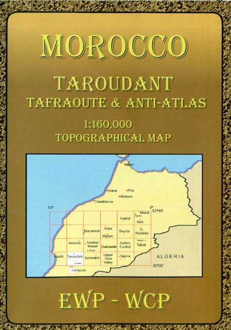 Cordee mapa Taroudant 1:160 t. (Maroko)