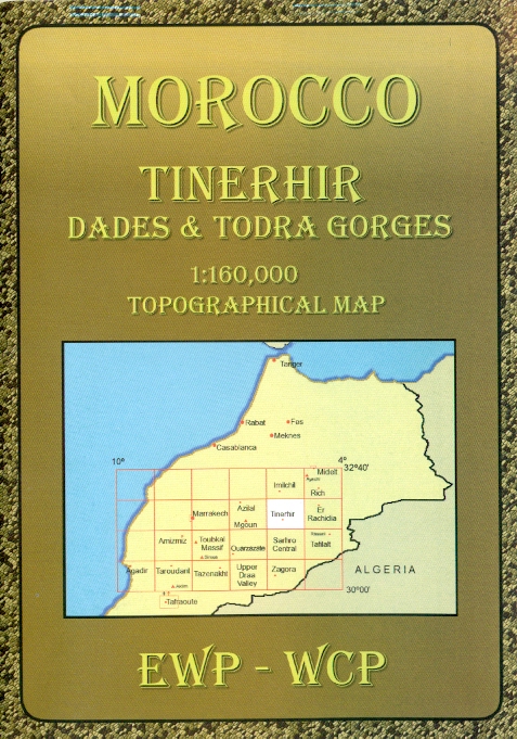 Cordee mapa Tinerhir 1:160 t. (Maroko)