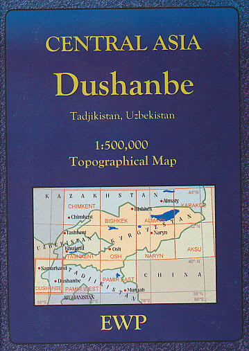 Cordee mapa Dushanbe a okolí 1:500 t.