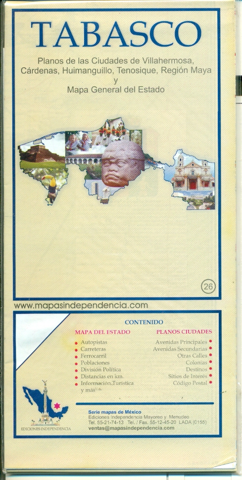 Omni Map distribuce mapa Tabasco 1:350,8 t. Estado