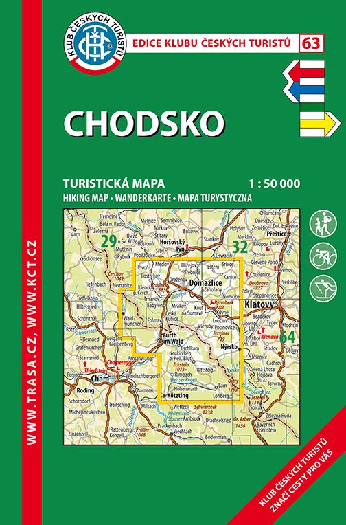 Chodsko - turistická mapa KČT č.63