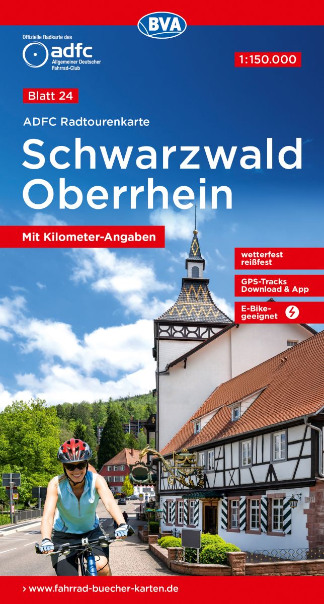 ADFC cyklomapa Schwarzwald, Oberrhein 1:150 t. (č.24)