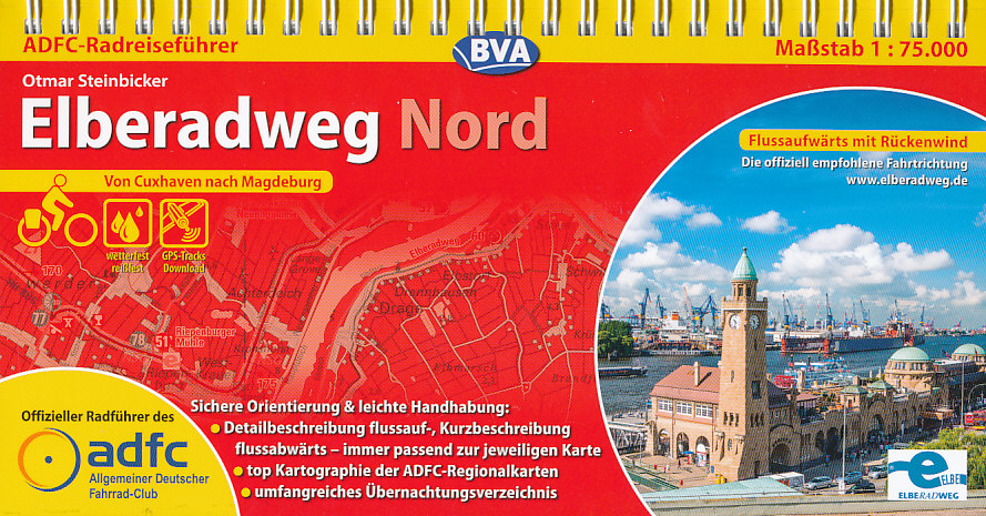 ADFC cykloprůvodce Elberadweg Nord 1:75 t. Cuxhaven-Magdeburg (Labsk