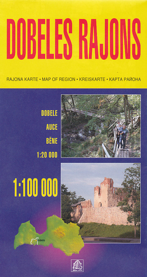 Jana Seta vydavatelství mapa Dobele region 1:100 000
