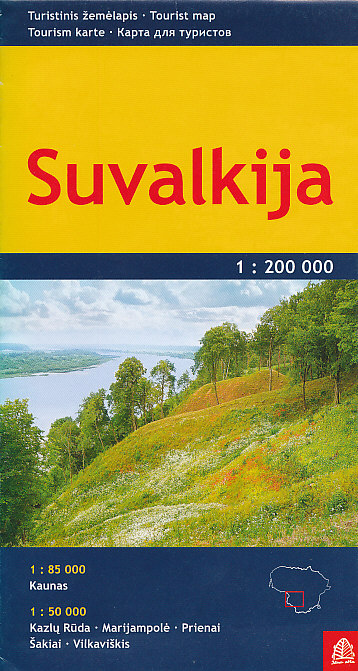 Jana Seta vydavatelství mapa Suvalkija 1:200 t.