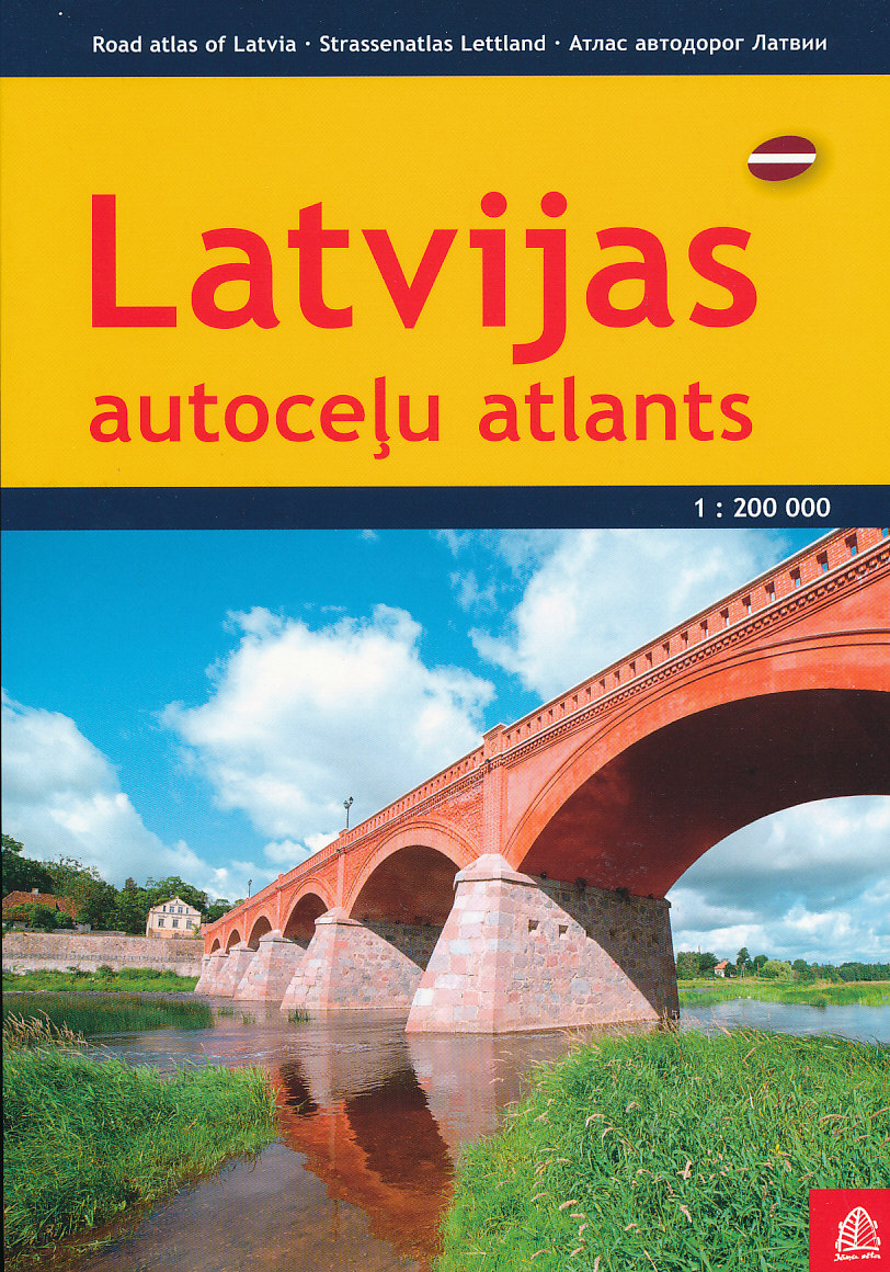 Jana Seta vydavatelství atlas Latvija 1:200 t. (Lotyšsko)