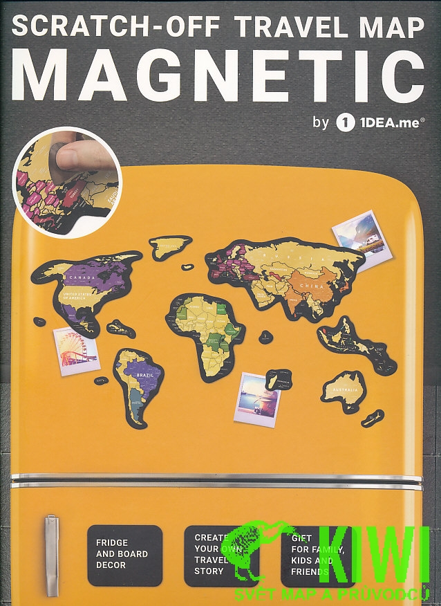 Travel Map dodavatel nástěnná mapa Svět stírací Magnetic World