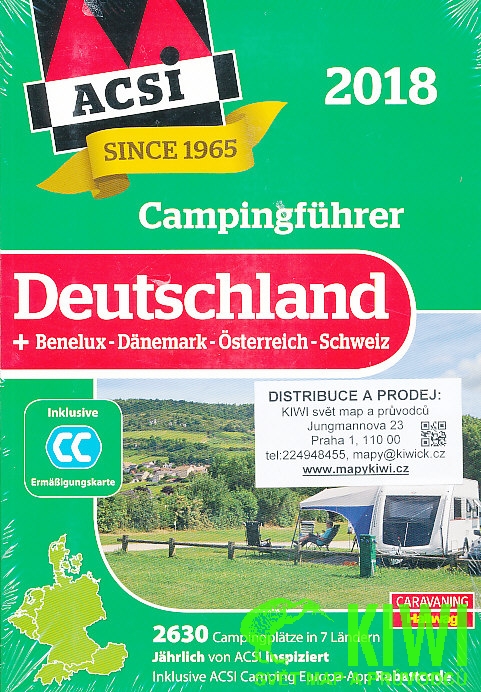 RV, Falk vydavatelství publikace Campingfuhrer Deutschland 2018