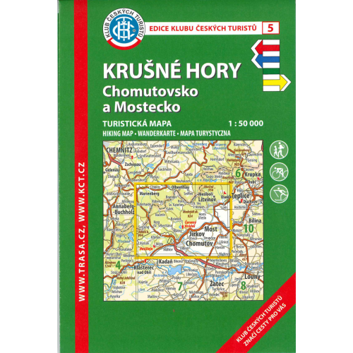 Krušné hory - Chomutovsko a Mostecko - turistická mapa KČT č.5