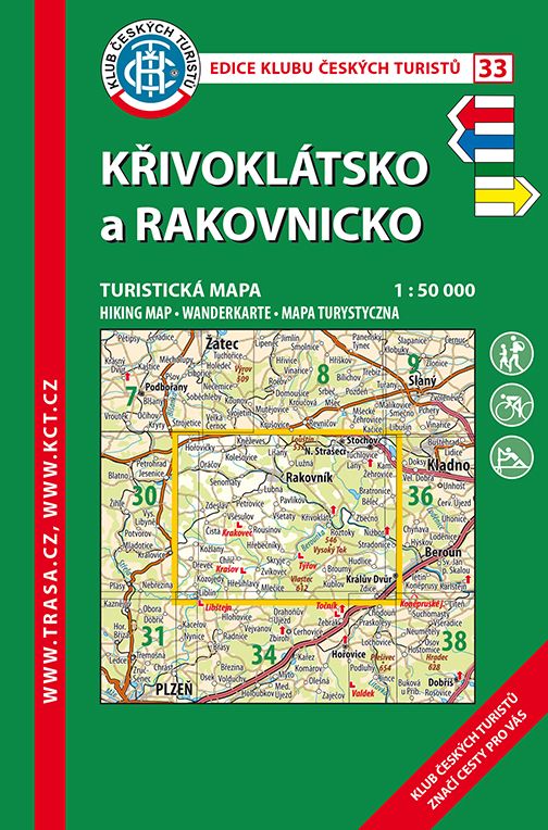 Křivoklátsko a Rakovnicko - turistická mapa KČT č.33