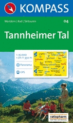 Tannheimer Tal (Kompass-04) - turistická mapa