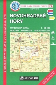 Novohradské hory - turistická mapa KČT č.74