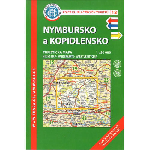 Nymbursko a Kopidlnsko - turistická mapa KČT č.18