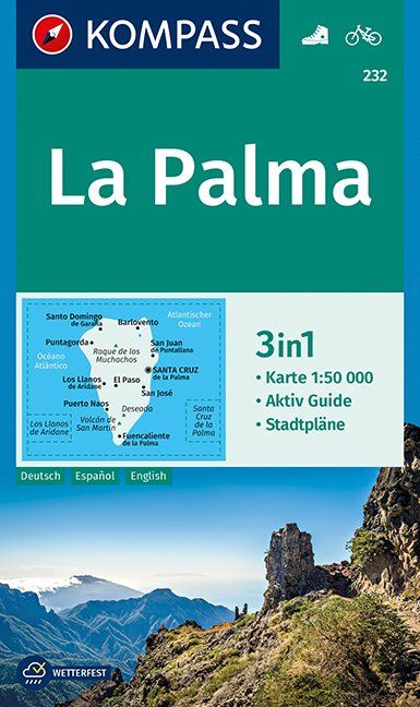 La Palma - turistická mapa (kompass č. 232) - turistická mapa