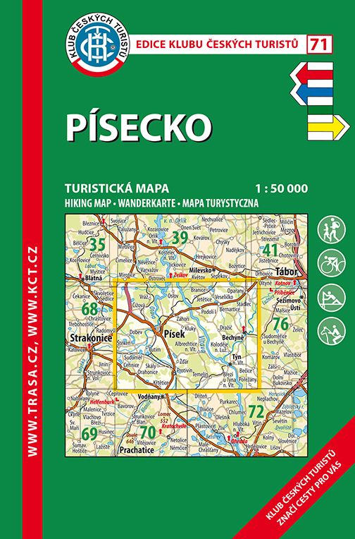 Písecko - turistická mapa KČT č.71