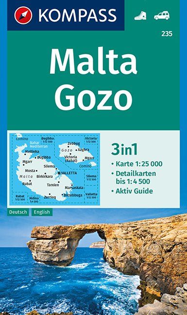 Malta, Gozo (Kompass - 235) - turistická mapa