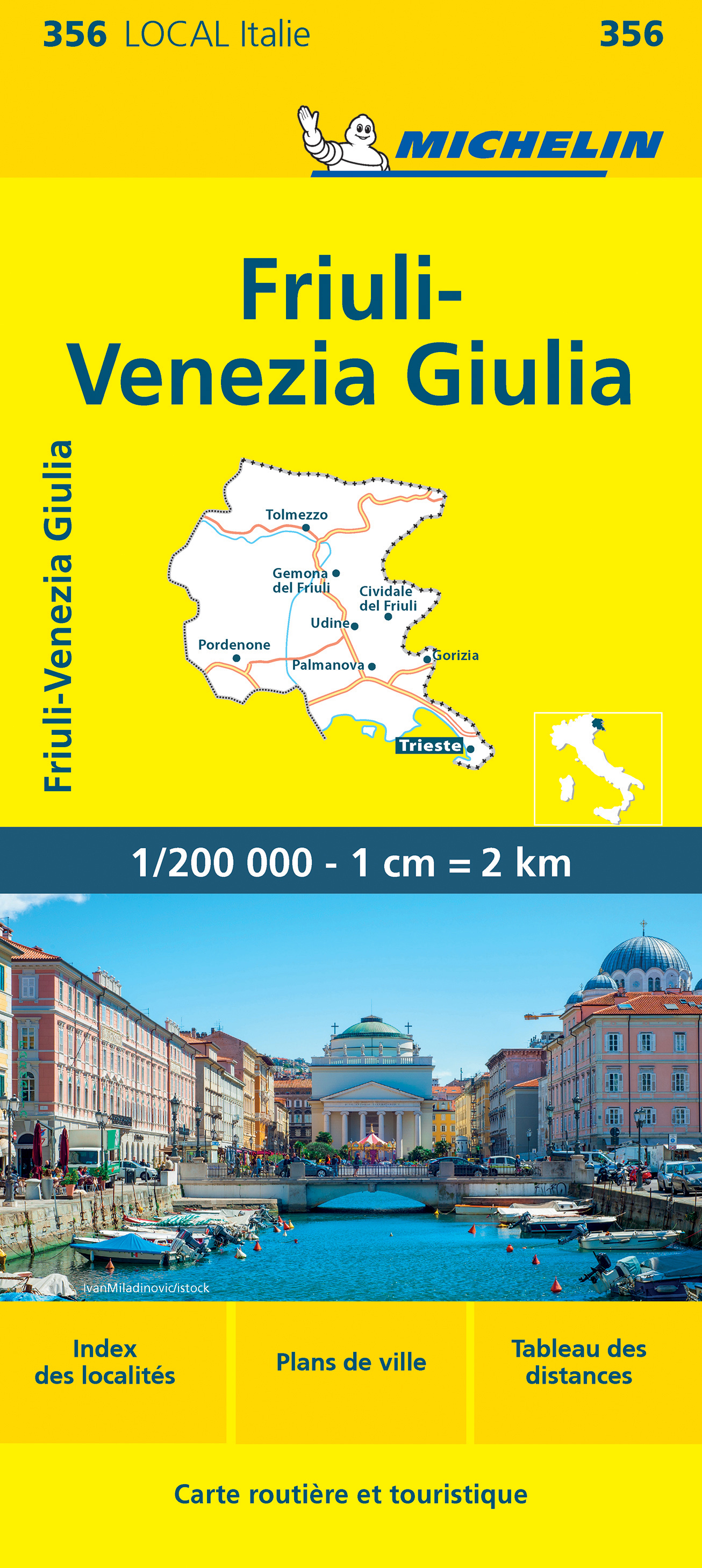 Michelin mapa Friuli-Venezia Giulia 1:200 t.