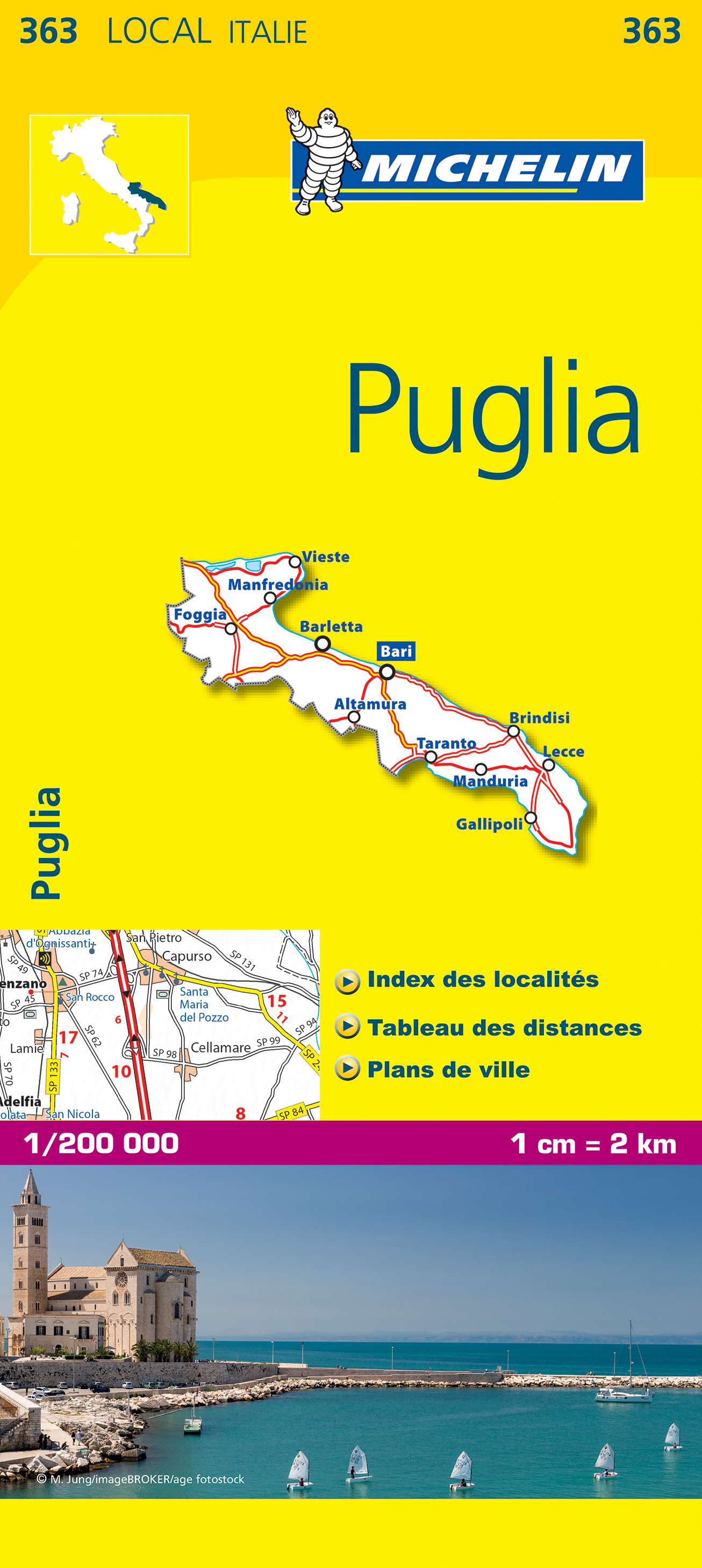 Michelin mapa Puglia 1:200 t.