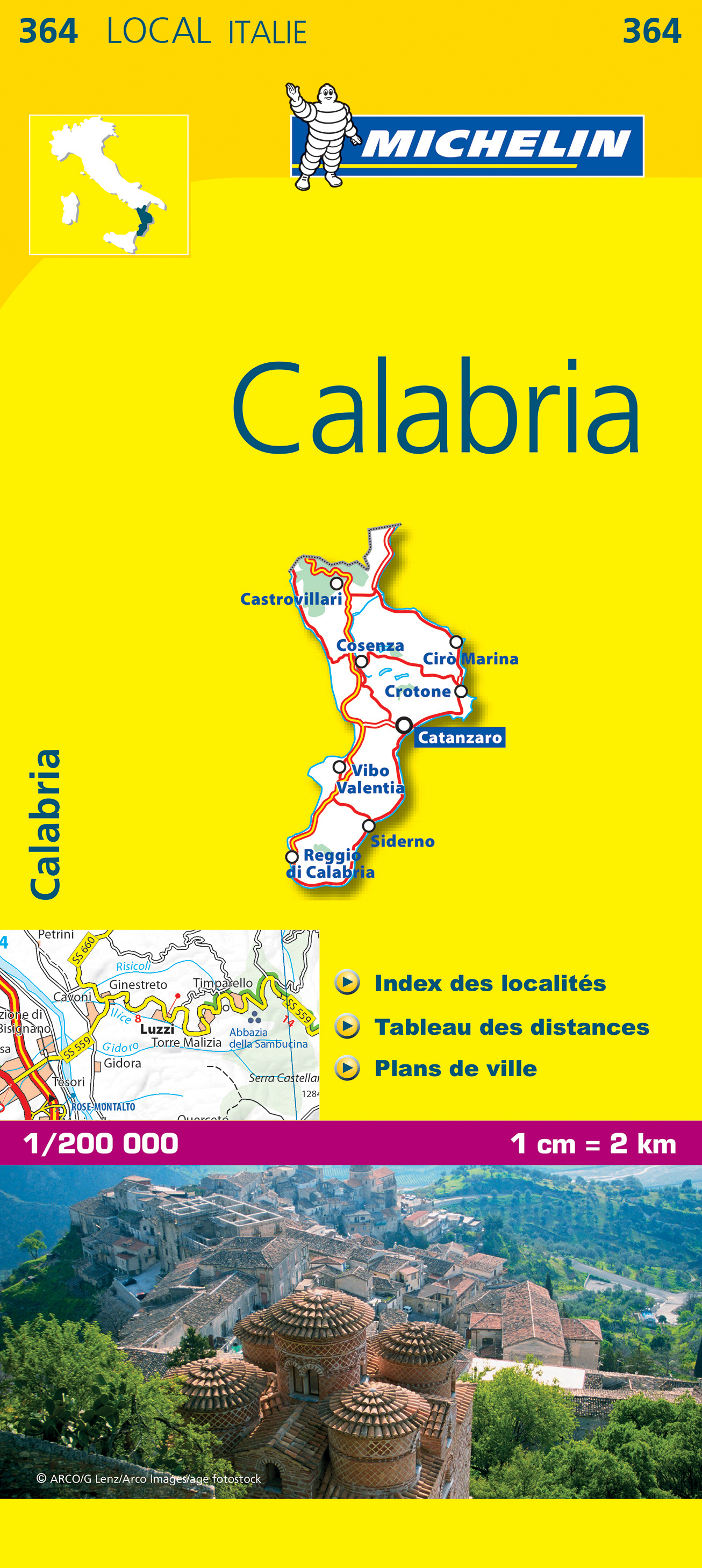 Michelin mapa Calabria 1:200 t.