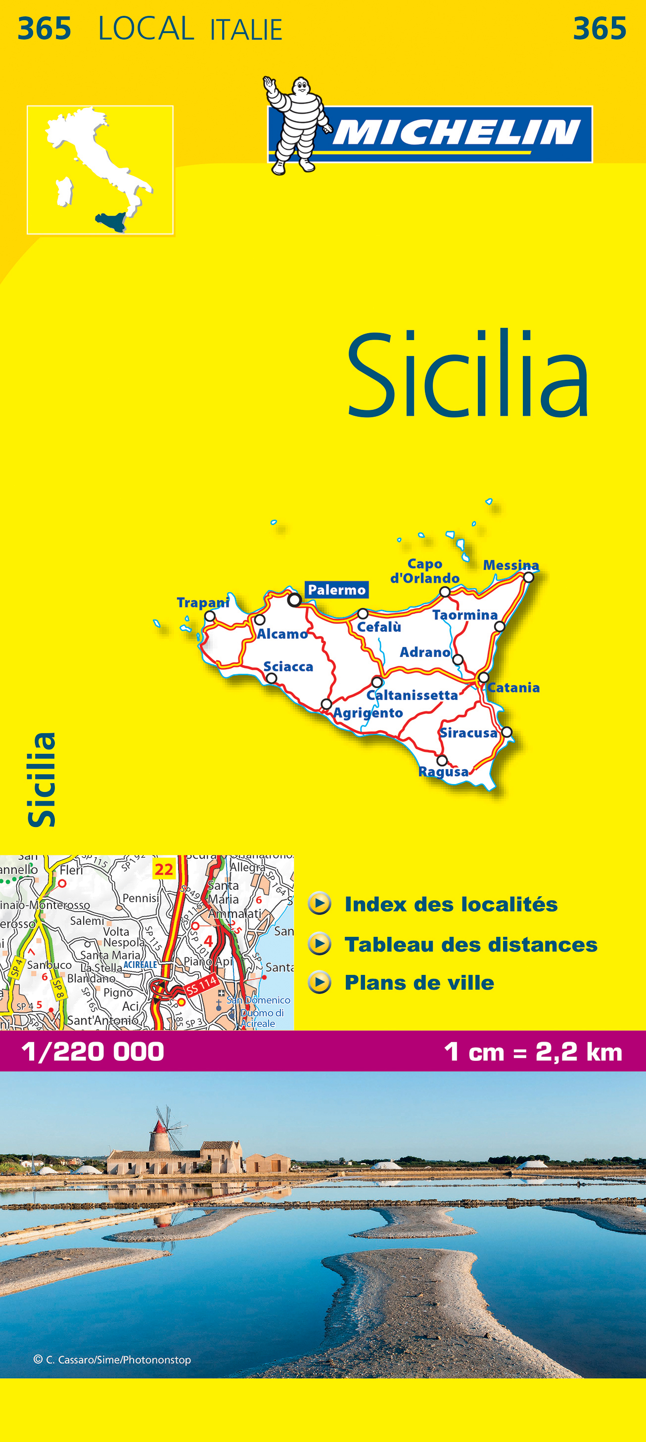 Michelin mapa Sicilia (Sicílie) 1:200 t.
