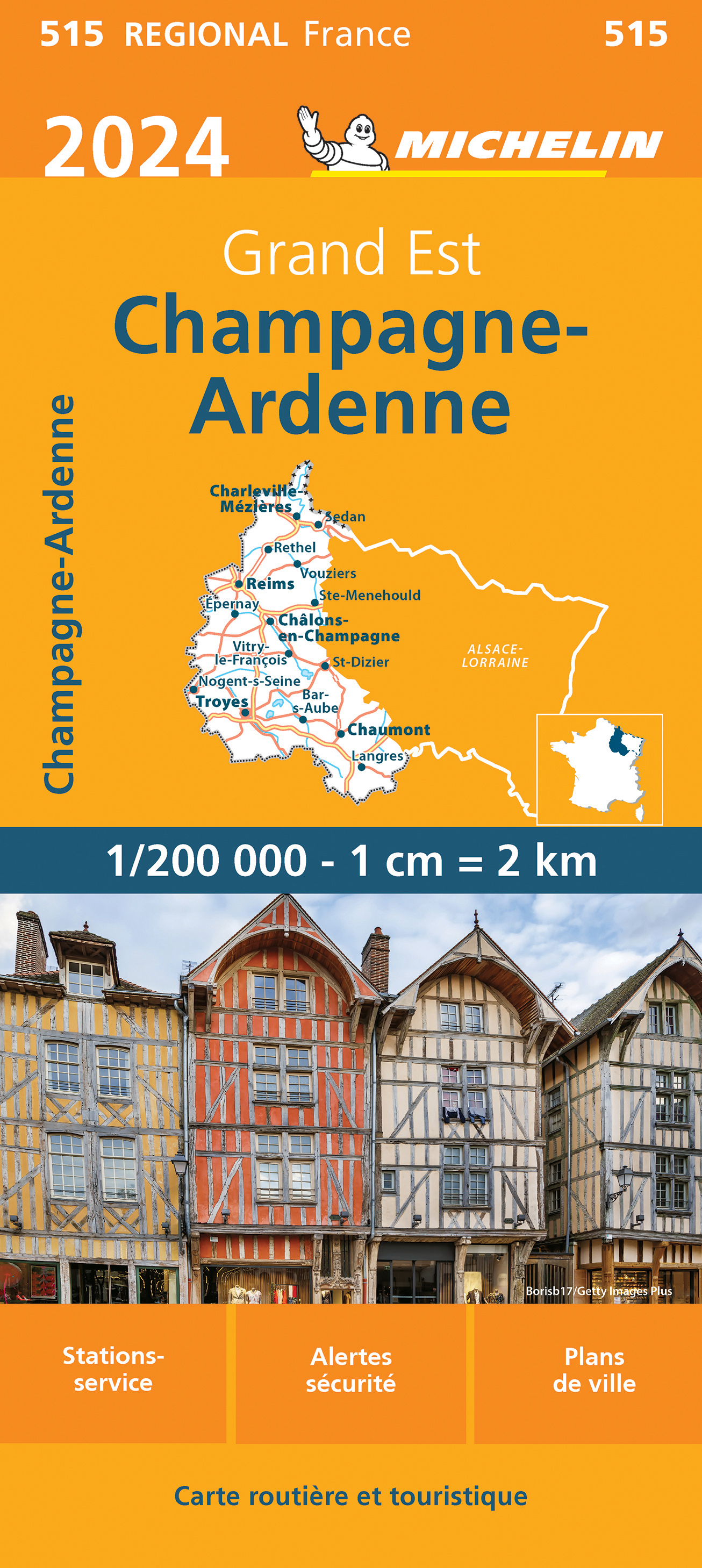 Michelin mapa Champagne-Ardenne 1:200 t.