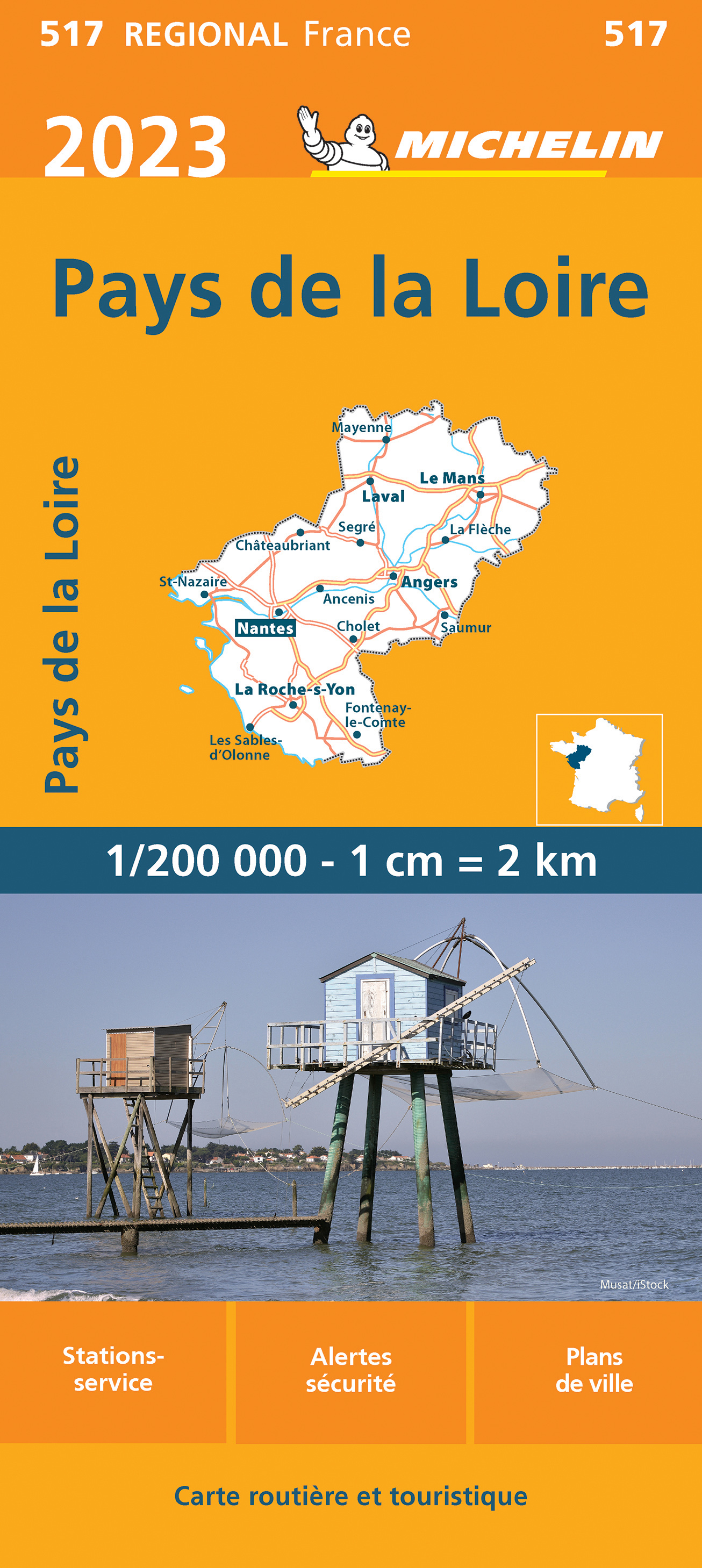 Michelin mapa Loire Valley 1:200 t.