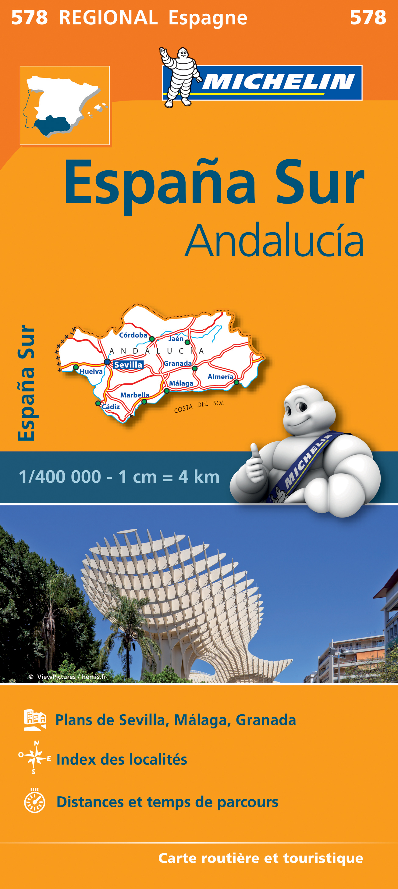 Michelin mapa Andalucia 1:400 t.