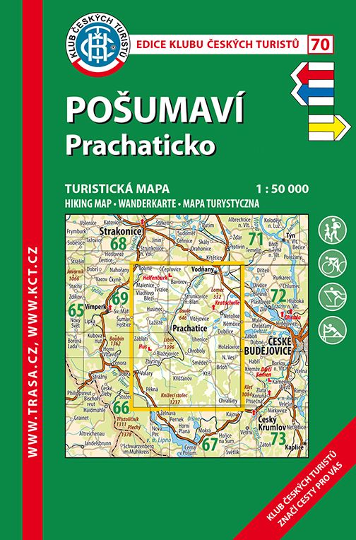 Pošumaví - Prachaticko - turistická mapa KČT č.70