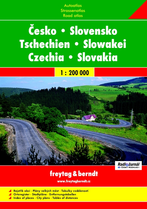 Freytag & Berndt Česko a Slovensko - autoatlas 1:200 000