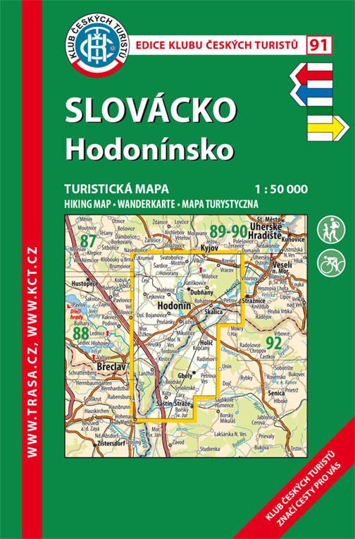 Slovácko - Hodonínsko - turistická mapa KČT č.91