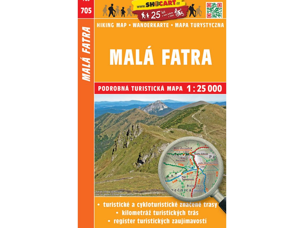 Malá Fatra - turistická mapa