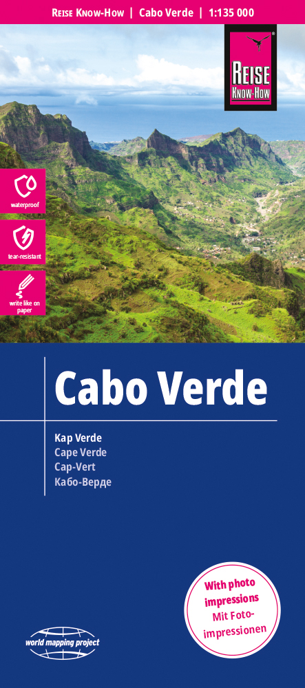 Reise Know-How Verlag mapa Cabo Verde (Kapverdské ostrovy) 1:135 t.
