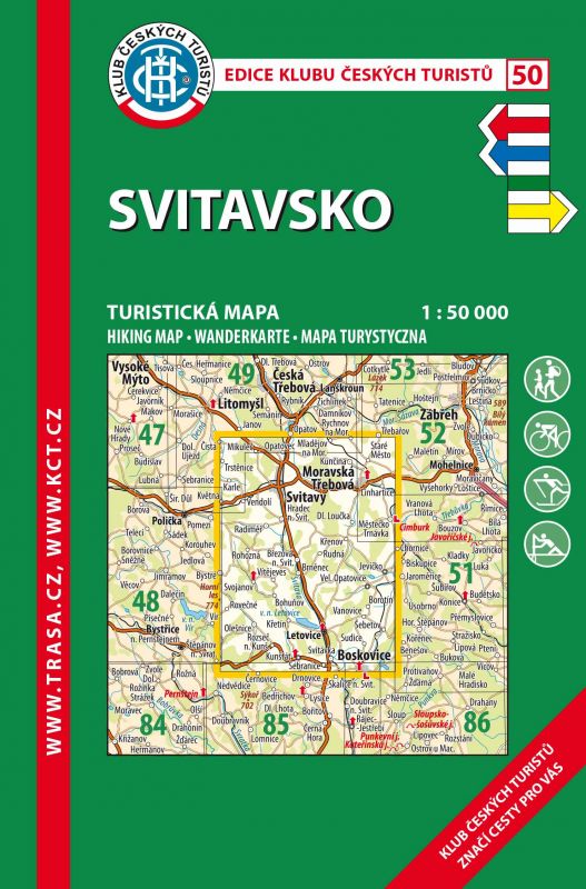 Svitavsko - turistická mapa KČT č.50