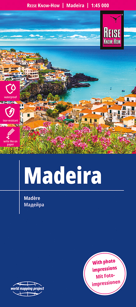 Reise Know-How Verlag mapa Madeira 1:45 t. voděodolná