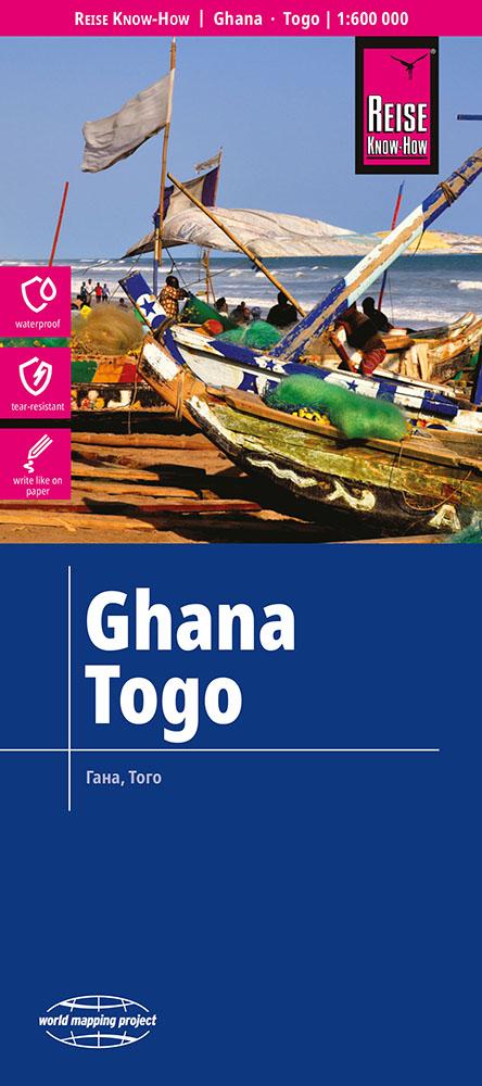 Reise Know-How Verlag mapa Ghana,Togo 1:600 t. voděodolná