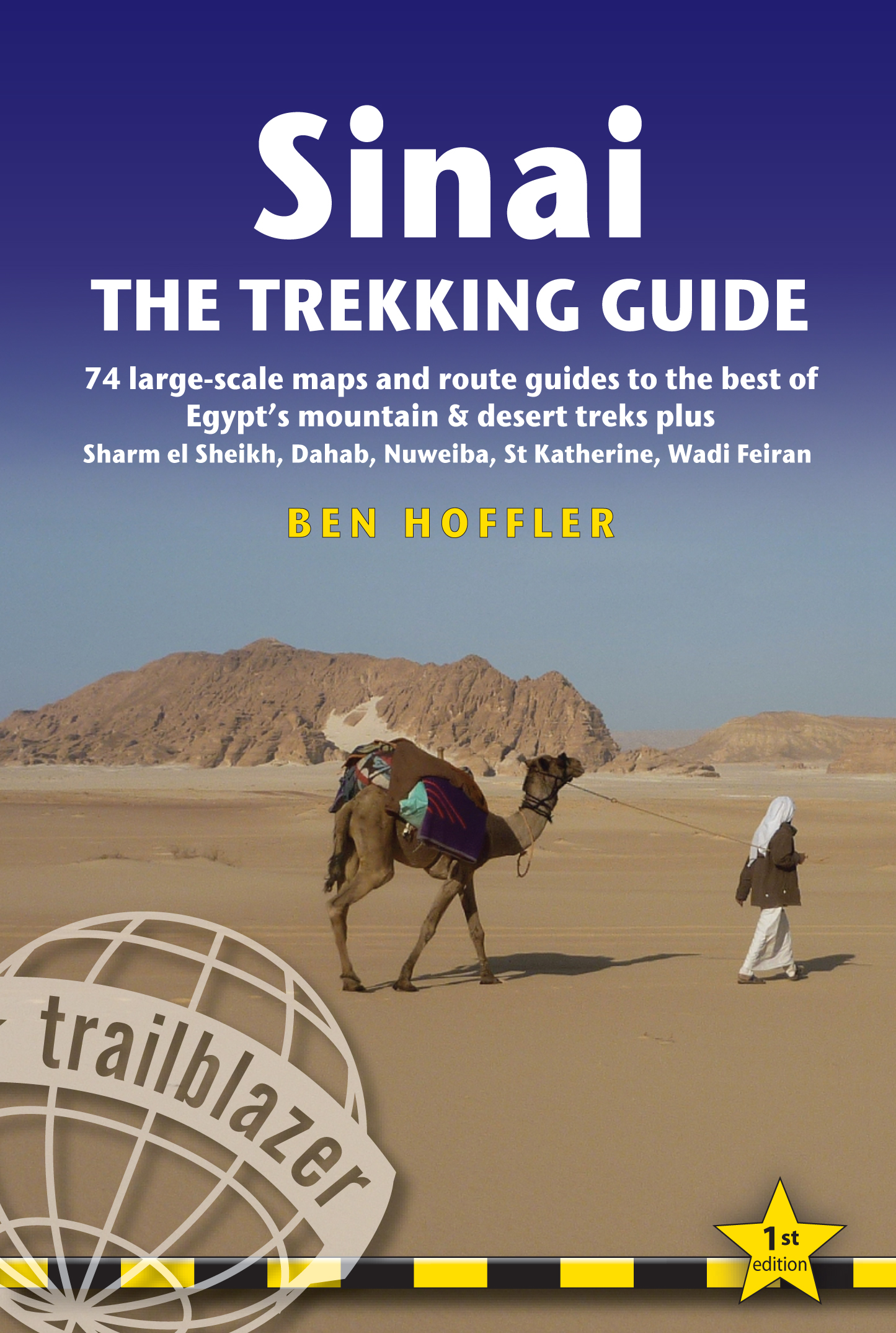 Trailblazer vydavatelství průvodce Sinai trekking guide (Ben Hoffler) anglicky
