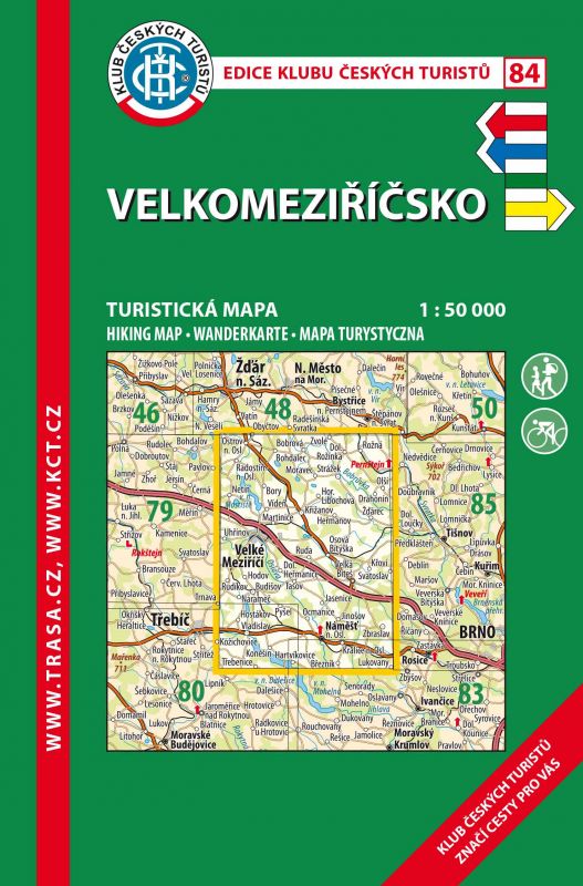 Velkomeziříčsko - turistická mapa KČT č.84