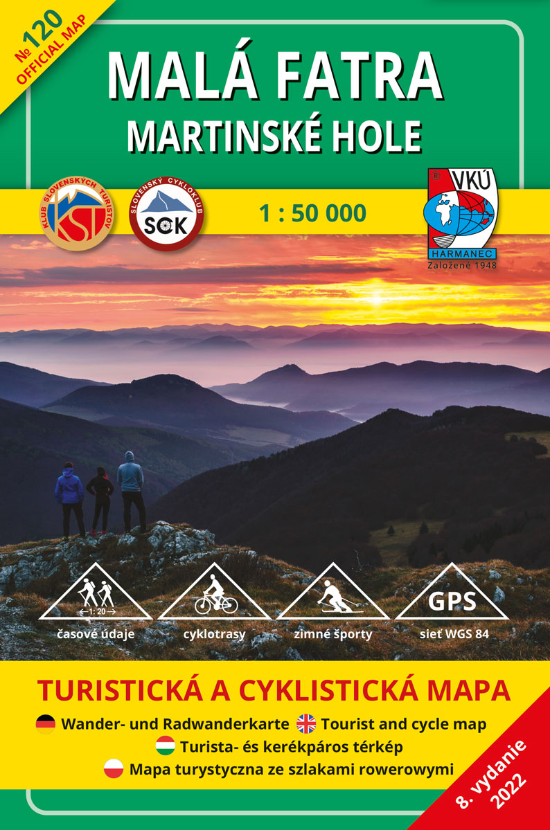 VKÚ Harmanec Malá Fatra - Martinské hole - mapa č. 120