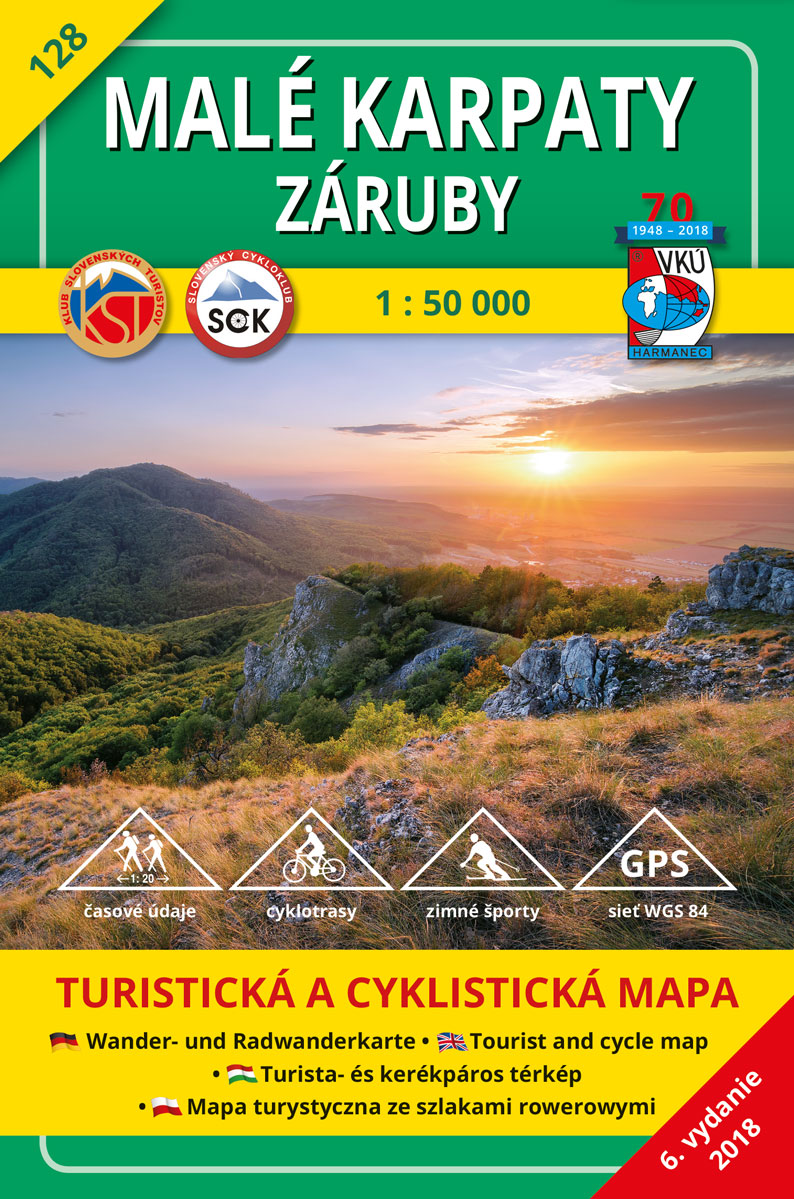 VKÚ Harmanec Malé Karpaty - Záruby - mapa č. 128