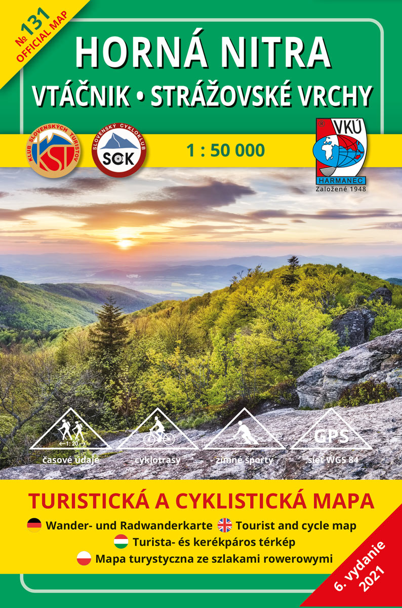 VKÚ Harmanec Horná Nitra- Vtáčnik- Strážovské vrchy - mapa č. 131