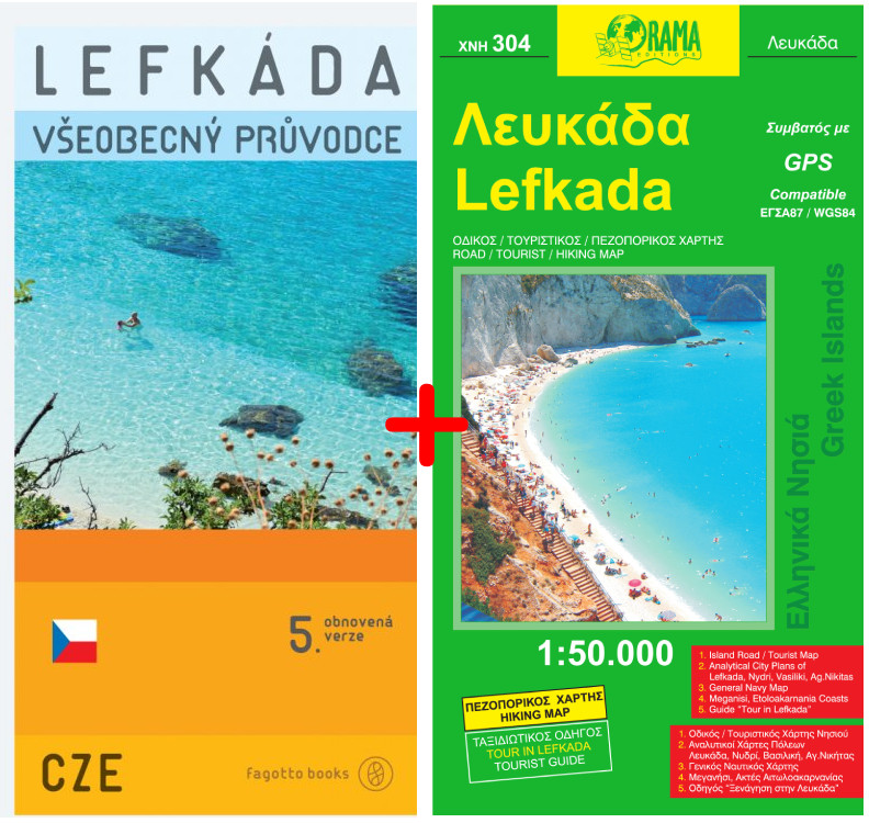 Lefkada - sada mapy a průvodce