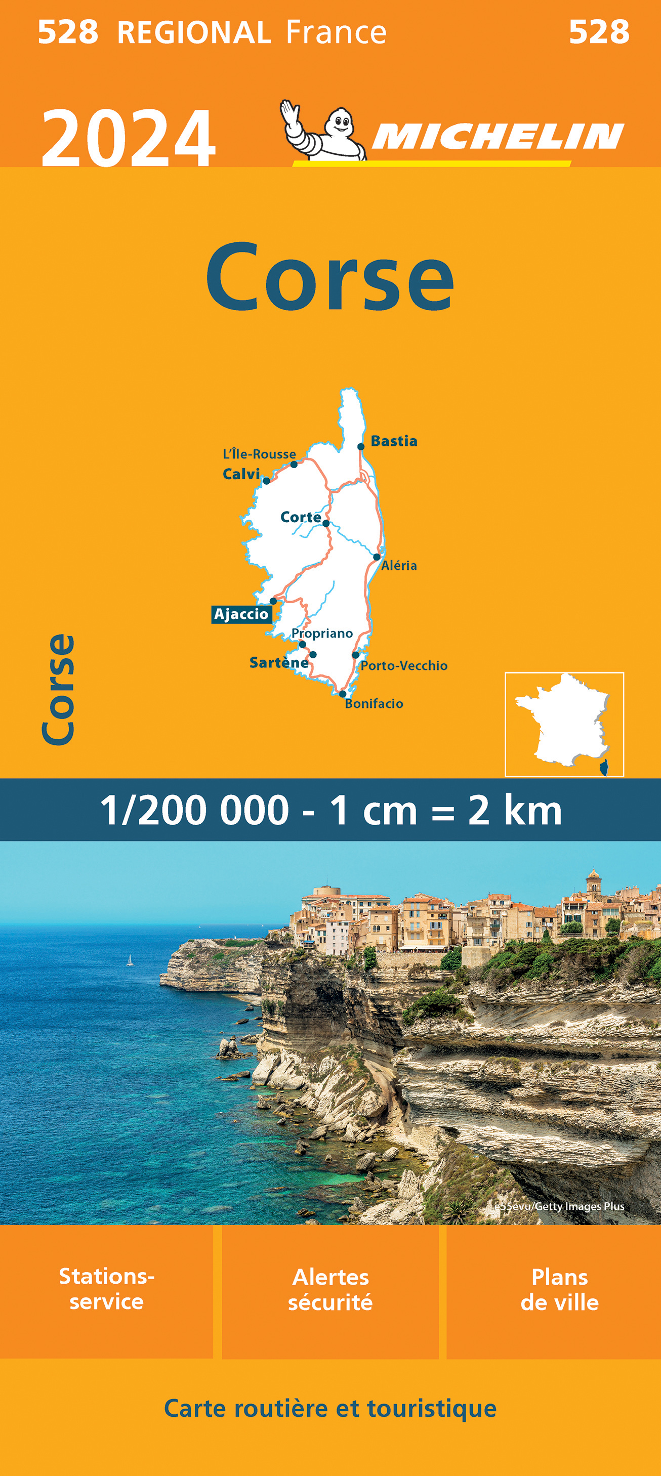 Michelin mapa Corsica (Korsika) 1:200 t.