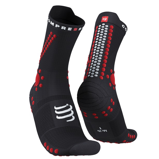 Compressport ponožky Pro Racing - černá/červená Velikost: M