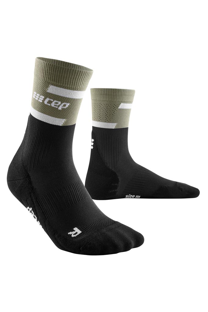 CEP vysoké ponožky 4.0 - dámské - olivová/černá Velikost: 2