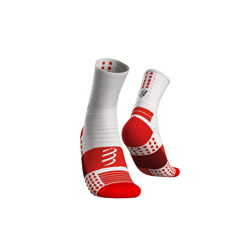 Compressport ponožky Pro Marathon - bílá Velikost: XL