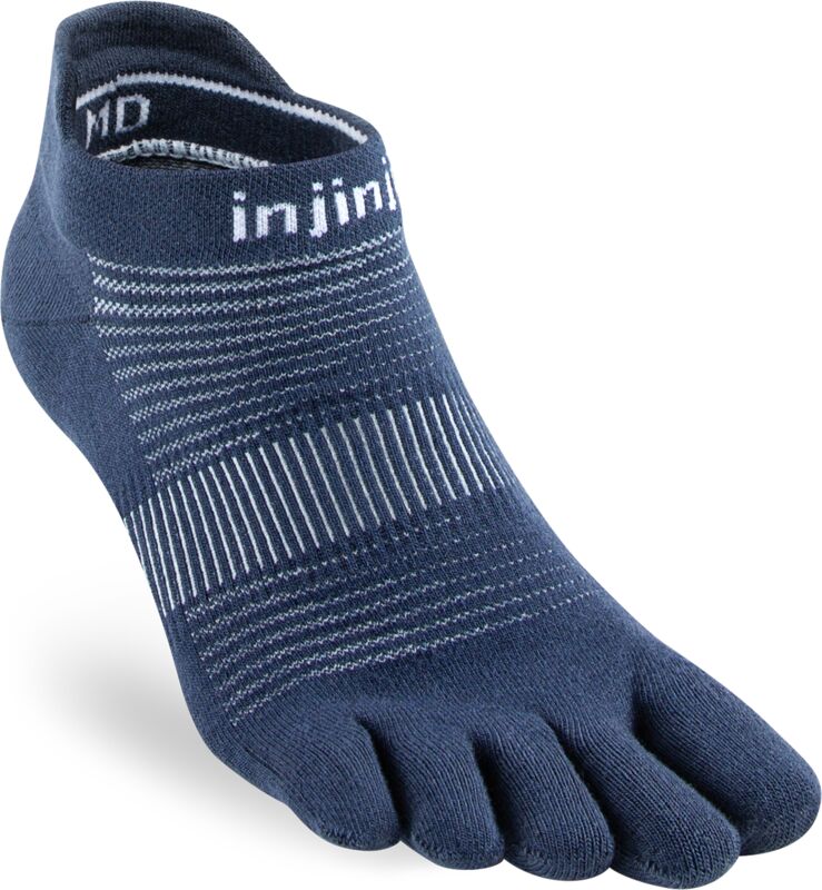 Injinji ponožky RUN no show - modré Velikost: M
