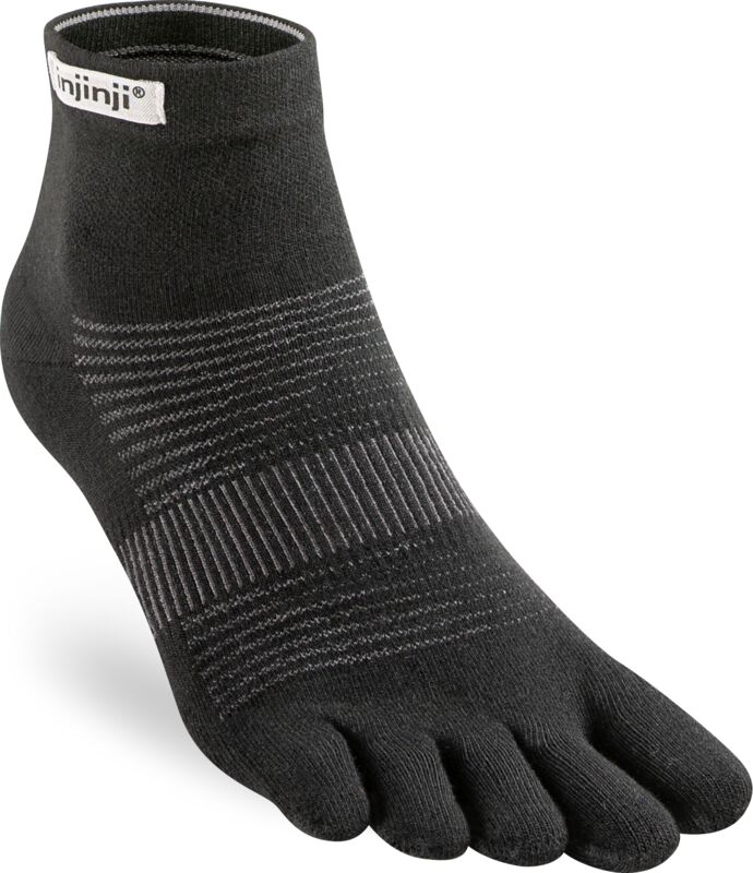 Injinji ponožky RUN mini - černé Velikost: M